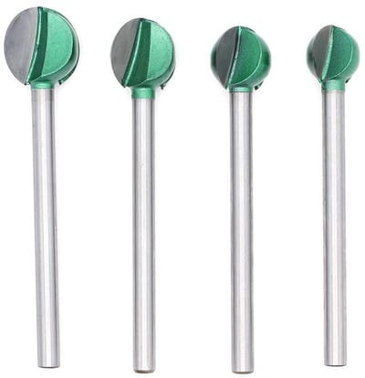 4-delige set hardmetalen kogelvormige freesjes met een schachtdiameter van 6 mm en een lengte van 16/18/20/22 mm.