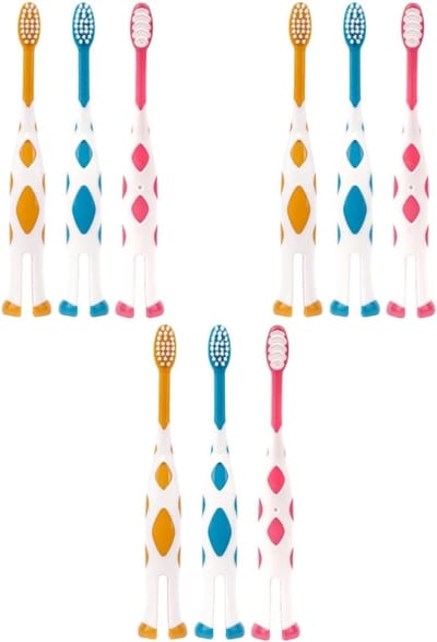 Kinder Tandenborstels - Babytandenborstels Zachte Borstels - Mondverzorging - Zachte Borstelharen - 15 x 3 x 25 cm - Assorti