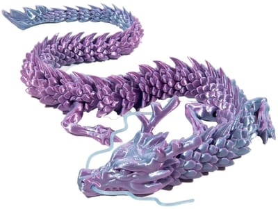 Dailygoods- Aquariumdecoratie 3D-geprinte Draak - Ornamenten - Landschap - Bureauspel - Thuiskantoordecoratie - Duurzaam Pla-Materiaal - 30 cm - Decoratiebeeldje