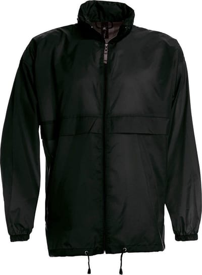 B&C Sirocco Heren Lichte Jas / Heren Jassen (Zwart)