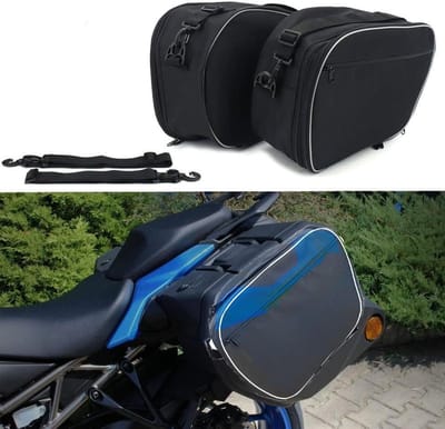 Motor Zadeltassen - Binnenzakken Opbergtas - Motorbagage Vervoeren - Waterafstotend Nylon - Perfecte Pasvorm - Zwart