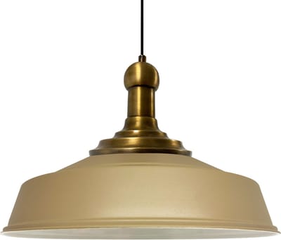 Bamyum Asletl Long-Knob Hanglamp Industrieel Vintage Ø40 cm, Bnej Metaal Lamp