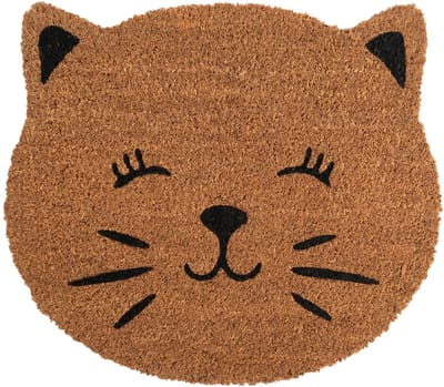 Clayre & Eef Deurmat Bruin Kokos Kat