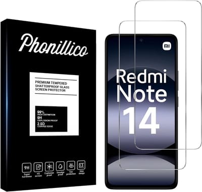Screenprotector voor Xiaomi Redmi Note 14 5G - 2 stuks Beschermglas van glas Transparante glazen schermbeschermfolie