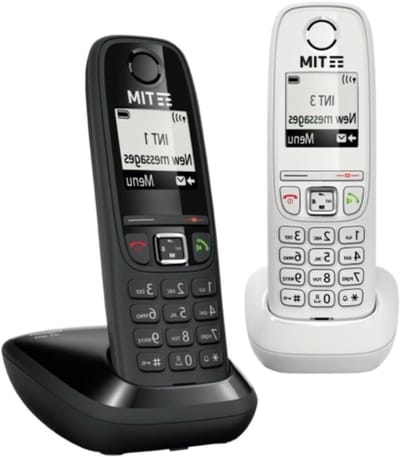 Draadloze Telefoon - Huistelefoon Set - Thuis Bellen - Twee Handsets - 2 Pack - Zwart