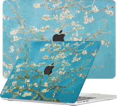 Lunso Geschikt voor MacBook Air 13 inch (2022-2026) cover hoes - case - Van Gogh Amandelbloesem