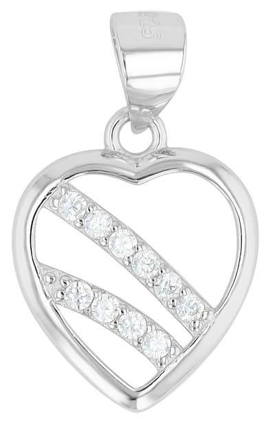 AKZENT Akzent Dames Hanger "Kokoro" van 925 Sterlingzilver, gerhodineerd, duurzaam