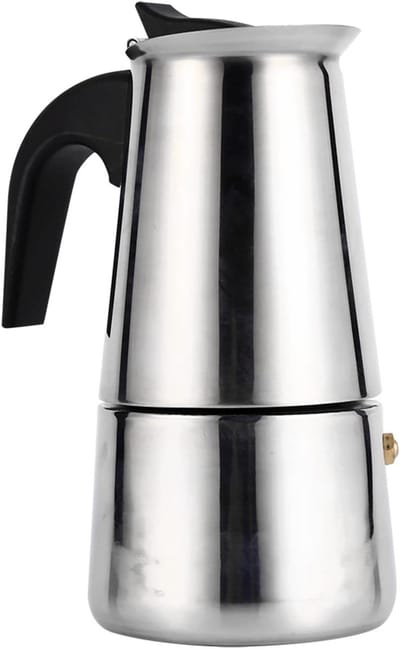 Draagbare RVS Moka Pot voor Italiaanse Espresso - 2/4/6/9 Kopjes