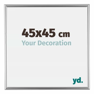 Your Decoration - Fotolijst 45x45 cm - Kunststof - Zilver - Bordeaux