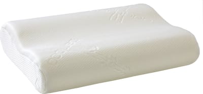 Hoofdkussen Ergo Visco-elastisch Schuim 52x42cm - Emob - Hoofdkussens - Wit -