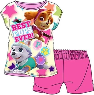 Paw Patrol shortama - maat 92/98 - roze