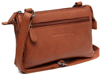 Chesterfield Osaka Washed Waxed Pull Up Schoudertas - Cognac