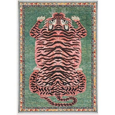 Onderkant Wasbaar Tibetaans Tijger Tapijt Tibetaanse Tijger Perzisch Etnische Stijl Keuken Woonkamer Slaapkamer Mat Wasbaar Gebied 120*160cm