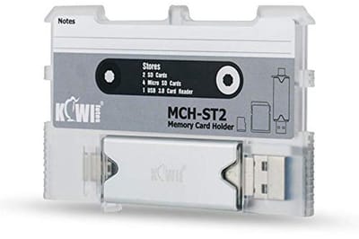 2IN1 USB 3.0 Kaartlezer en Geheugenkaarthouder voor SD en Micro SD - Lichtgewicht en Draagbaar