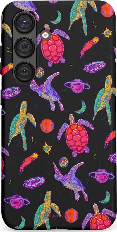 Casetastic Hoesje Geschikt voor Samsung S25 - Stijlvolle Beschermende Duo-layer Case - Astro schildpad