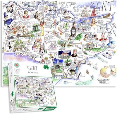 Puzzel 1000 Stukjes - Legpuzzel Volwassenen - Ontspannen Vrije Tijd - Humoristische Kaart - 66 x 50 cm - Multicolor