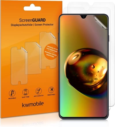 kwmobile 3x screenprotectors geschikt voor Samsung Galaxy A50 - beschermende folie voor smartphone