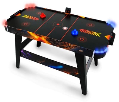 FASports Solar Fury - Airhockeytafel - Met ledverlichting - LED-pushers en LED-pucks - voor kinderen vanaf 8 jaar