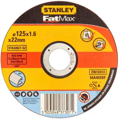 Stanley Doorslijpschijf Fatmax Sta32627-qz - Aluminium - 125x1,6mm
