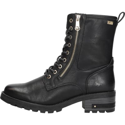 Mustang dames veterboot - Zwart - Maat 38