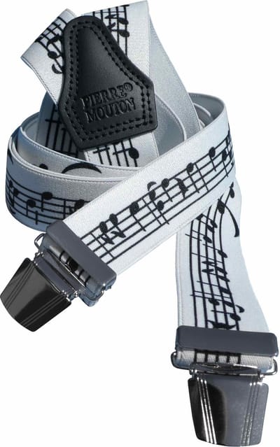 Pierre Mouton Musique Bretel - Bretels - Volwassenen - Heren - multi color - 120cm - 3 brede clips - M - L