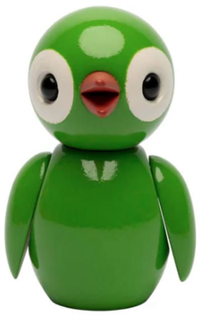 Spring Copenhagen Spring Birds "Grateful" Green 31g H6.5xW4.2xL4.5cm (made in Vietnam) speelgoedfiguur kinderen en volwassenen