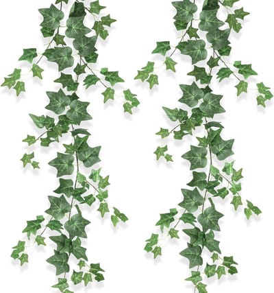 Kunstplanten Hangend Fern Vine - Nep Klimopdecoratie voor Binnen en Buiten - Groene Faux Bladeren voor Woonkamer, Keuken, Balkon en Tuin Decoratie