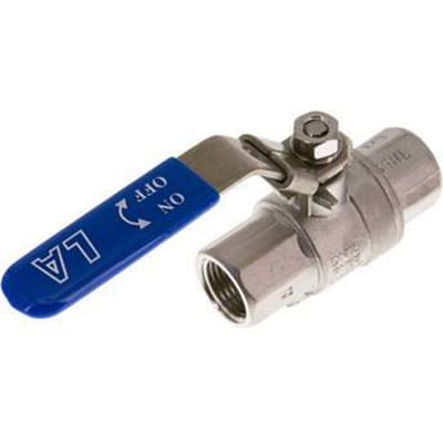 G 1/2 inch PN 63 2-Weg RVS Kogelkraan - BL2SH-M-63-012