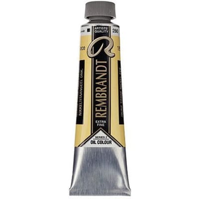 Peinture à l'huile - Jaune titane nickel foncé - 280 - Extra-fine - Rembrandt - Tube 40ml jaune
