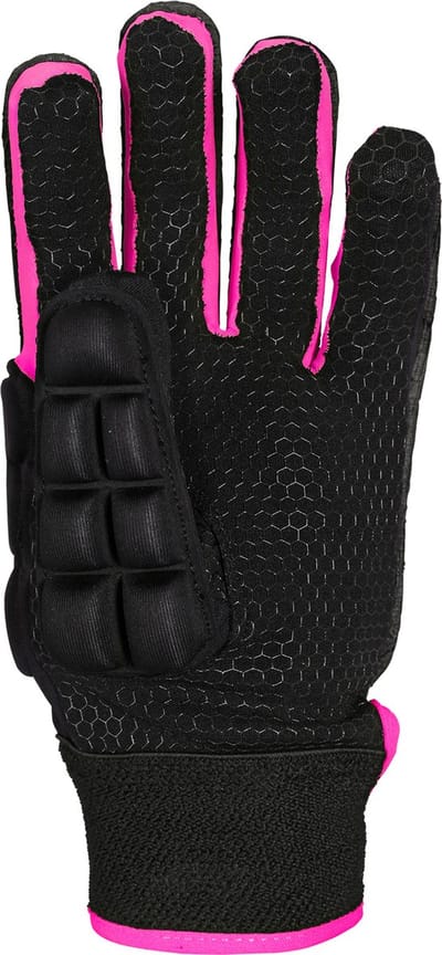 Grays hockeyhandschoenen International Pro Zwart / Fluo Roze - maat LH - maat Large
