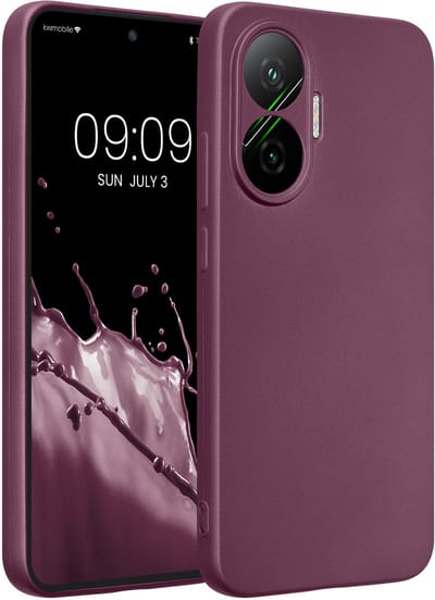 kwmobile metallic telefoonhoesje van TPU - geschikt voor Xiaomi Poco F7 - Flexible case voor smartphone - In metallic lila