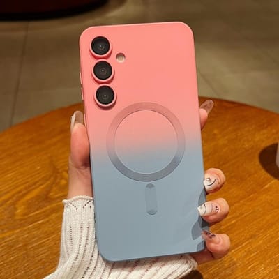 Zachte case met kleurverloop voor Samsung Galaxy S26 S25 Ultra A55 A56 A36 A35 S24 S23 S22 S21 Plus FE Note20 Voor Magsafe Magnetische Cover Galaxy S25+