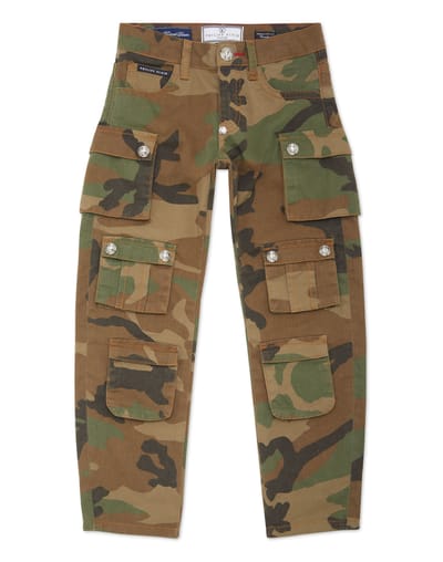 Denim Cargo Broek Camouflage