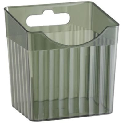 Wandgemonteerde opbergbak hangende container organizer mand voor keuken badkamer kantoor slaapkamer gray
