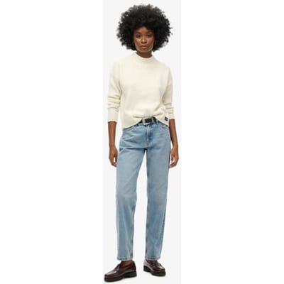 Superdry - Rechte jeans met middelhoge taille - Dames - Jeans