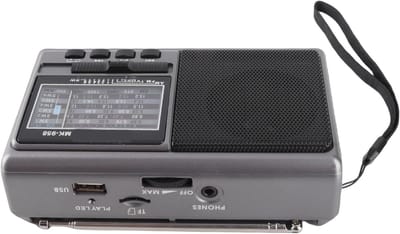 Draagbare Radio - Batterij Radio - Buiten Entertainment - Volledige Band Ontvangst - 16 x 9 x 6 cm - Zwart