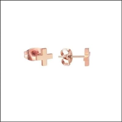 Aramat Jewels | Oorbellen | RVS kruisjes oorbellen | Zilverkleurig / 10mm | | | Staal | Kinderen, Volwassenen | Verkleurd niet