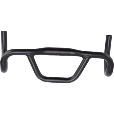 Guidon courbé de vélo multifonctionnel en alliage d'aluminium guidon de vélo de route pour vélo de gravel/de randonnée confortable anti 31.8x420mm black