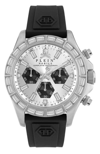 Philipp Plein Nobile Racing PWVAA0123 Horloge - Siliconen - Zwart - Ø 43 mm