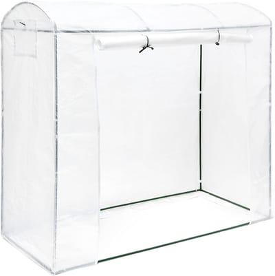 Famanu - Tomatenkas XL, met rond dak, extra groot, kweekkas voor tomaten,170x200x82 cm, transparant