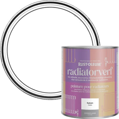 Rust-Oleum Wit Radiatorverf Zijdeglans - Katoen 750ml