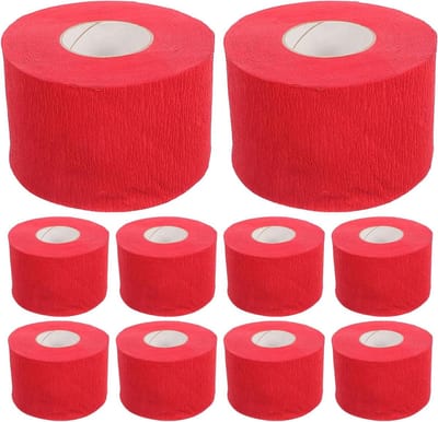 Kappers Nekpapier - Nekstrips Haar - Haarkapsels Maken - Wegwerp Barrière - 10 Stuks - Rood