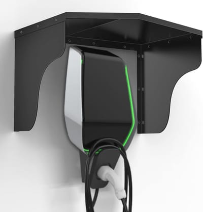 Weerbescherming Overkapping voor Laadzuil - Beschermdak voor E-auto Laadstation en Wandboxen