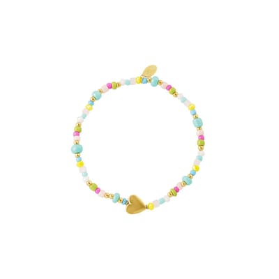 Armband - Kleurrijk - Hart - Summer Girls Collection