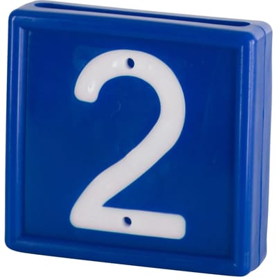 Genummerde markeerkraag om op de armband te schuiven Kerbl N°2 (x10)