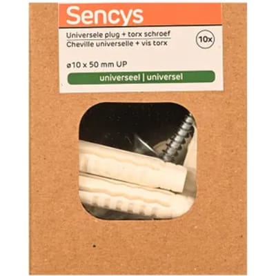 Sencys Universele Plug Nylon - Diam. 10x50mm - 10 Stuks