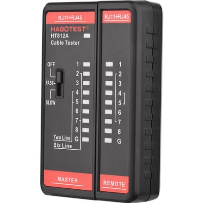 HABOTEST HT812A Netwerkkabeltester Draadtracker Telefoonlijntestmeter Telefoon en netwerk veelkleurig
