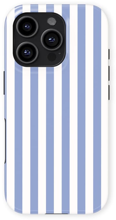 DripCase Gestreept Hoesje geschikt voor iPhone 16 Pro | Backcover met Mag | Stripes Motief | Trendy Case geschikt voor iPhone 16 Pro met Strepen Ocean Lane
