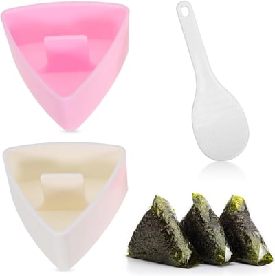 Driehoekige Rijstbal Vormpjes Set voor Authentieke Onigiri en Sushi