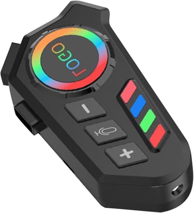 Motorfiets Headset - Helm Communicatie - Veilig Rijden - Spraakgestuurde Bediening - IPX8 Waterdicht - Zwart